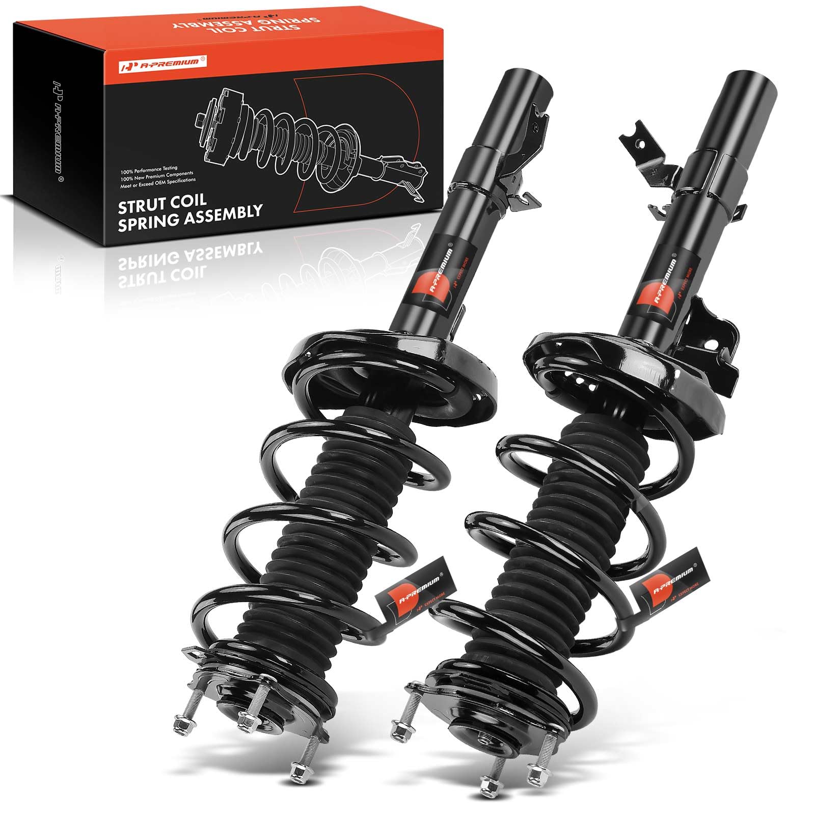 Photo 1 of ***UPDATED 6/6*** A-Premium Front Complete Struts Compatible with Honda Pilot 2016-2022 - 2x Replacement Suspension Shock Absorber with Coil Spring Assembly