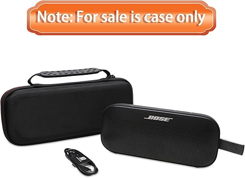 Miniatura 6 de LTGEM - Funda rígida de viaje para Soundcore Motion 300 y Bose SoundLink Flex Wireless Hi-Res Altavoz portátil - Funda protectora de transporte