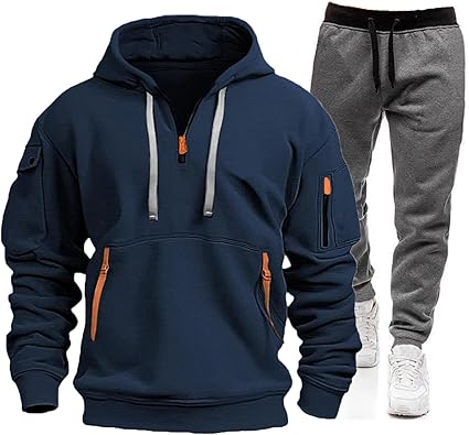 Herren Jogginganzug Set - Sport Outfit Langarm