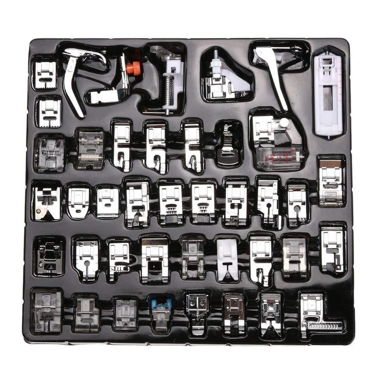 Pieds-de-biche pour machine à coudre : lot de 42 pièces ckpsms pour tige basse Brother Singer