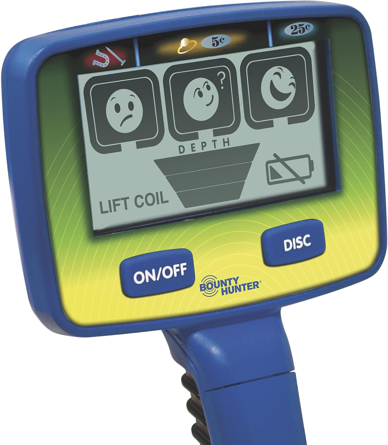 Bounty Hunter Junior T.I.D. Metal Detector for Kids, Easy to Use, Lightweight, Comfortable Handle, Ergonomic Design, Compact, 3 Category Target IDs to Eliminate Unwanted Items