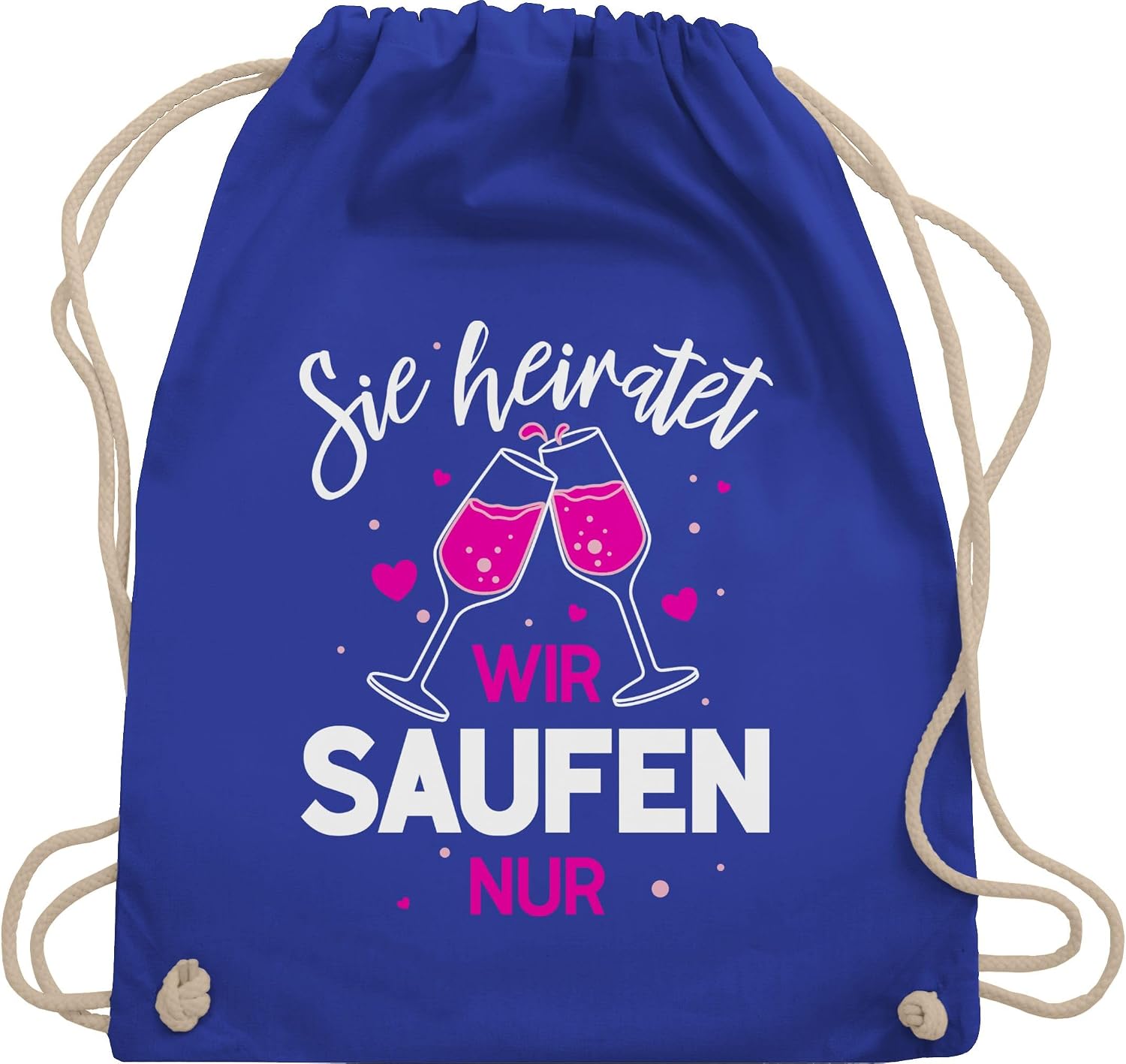 Shirtracer Turnbeutel Für Junggesellenabschied (JGA) - Baumwolle, 12 Liter, 37x46 Cm, Mit Kordelzug & Verstellbaren Trägern