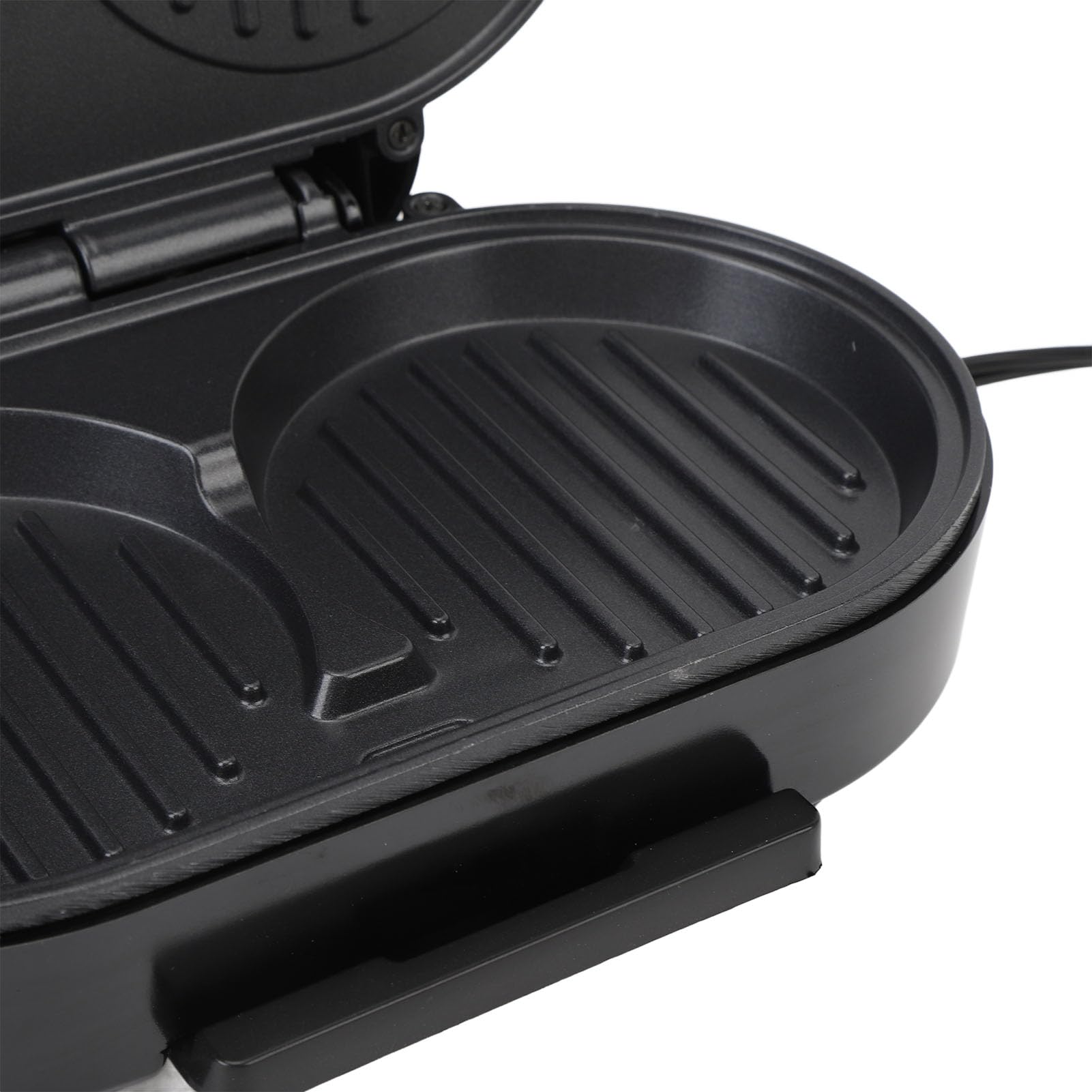 Elektrischer Frühstücksbereiter, Elektrischer Eier-Burger-Maker, Anti-Stick mit Aluminium-Heizplatte, Kompaktes Design für Eier-Pfannkuchen-Steak-Ei-Burger, Leicht zu Tragen