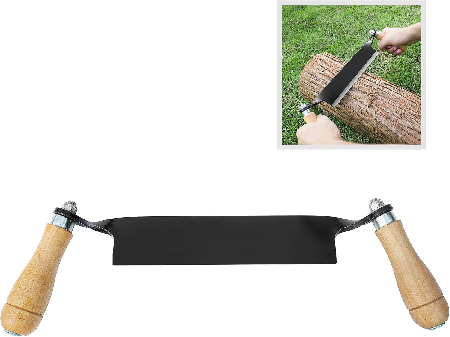 1946 Earth Worth | Straight Draw Shave Tool | 8 Inch | Black,83-DT5223