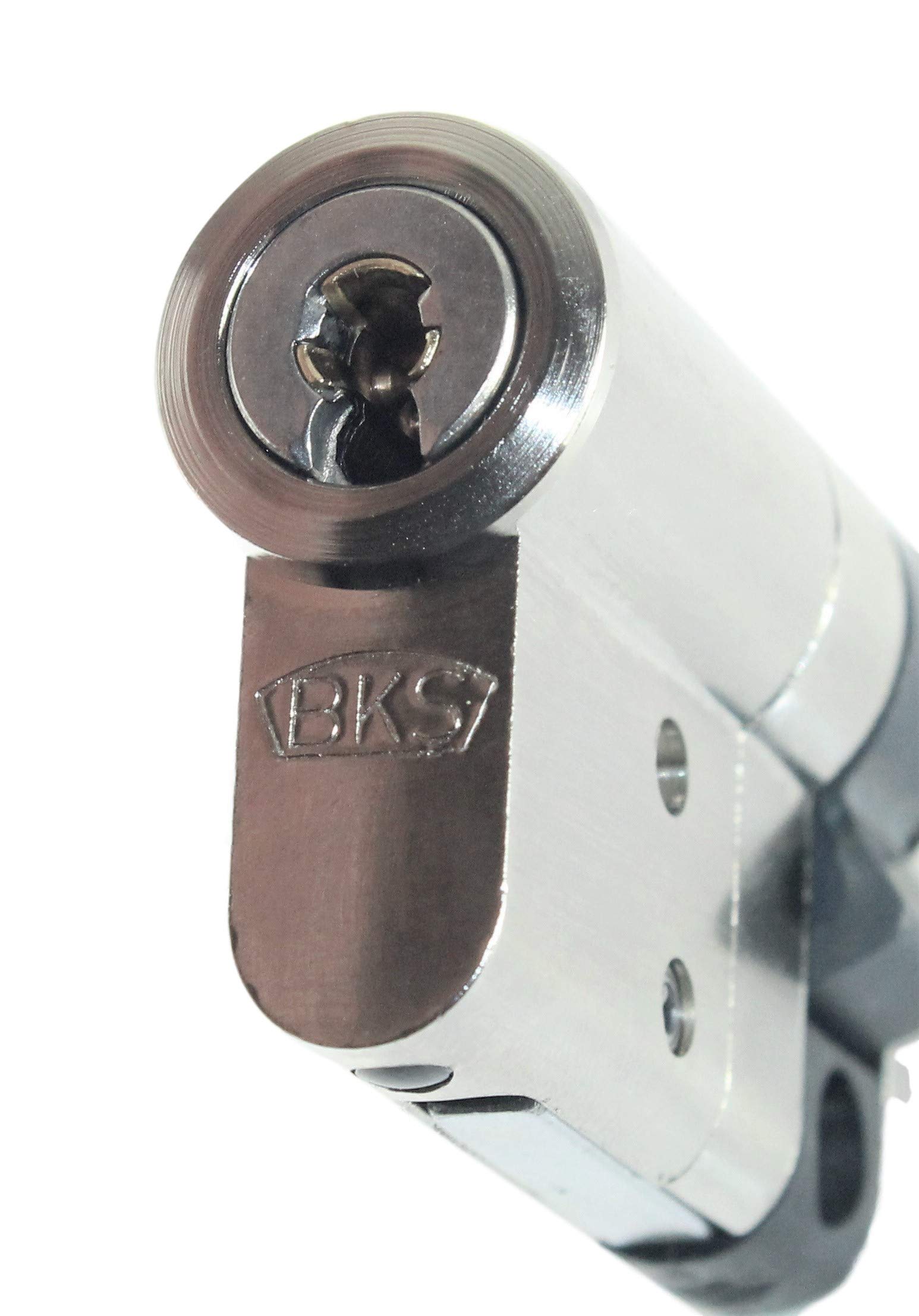 BKS Sicherheits Profilzylinder Janus Serie 46 (Sonderedition Schwarz/Rot/Gold), incl. 6 Schlüssel, Baulänge: 31/35 (30/35) mm mit Not und Gefahrenfunktion incl. SN-TEC Montagematerial