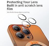 Vista 5 de Losin Funda compatible con iPhone 15 Pro Max con soporte magnético [compatible con MagSafe], bonita funda de color degradado con protector de lente