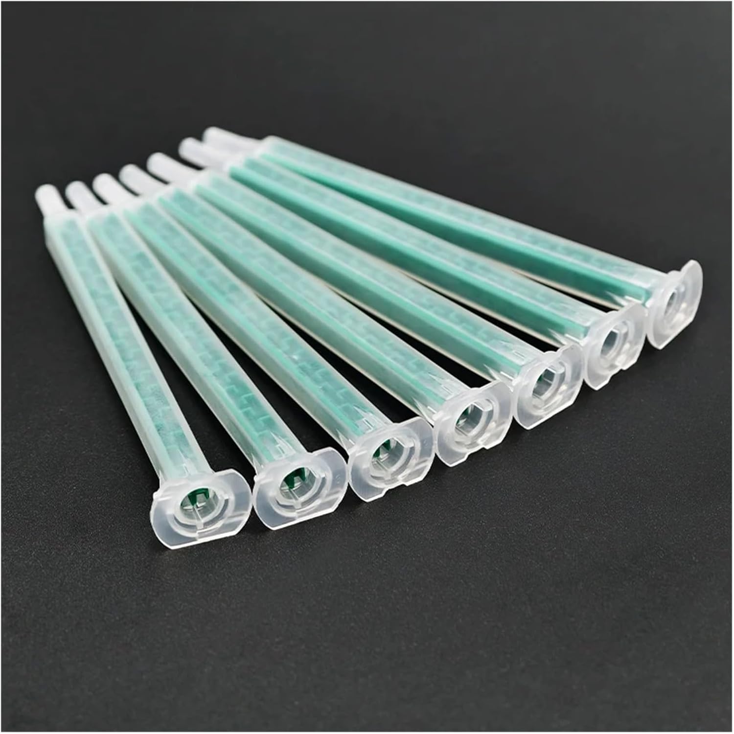 100PCS Static Mixer Nozzles Epoxy Resin Glue Syringe Accessories for AB Glue Guns Two Component Liquid Mixer, Mixing Tube