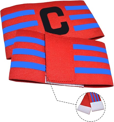 Miniatura 2 de FUNAUPGO Brazalete deportivo de capitán C para entrenamiento de equipo, unisex, elástico, para capitán de fútbol, ajustable, para jugadores de