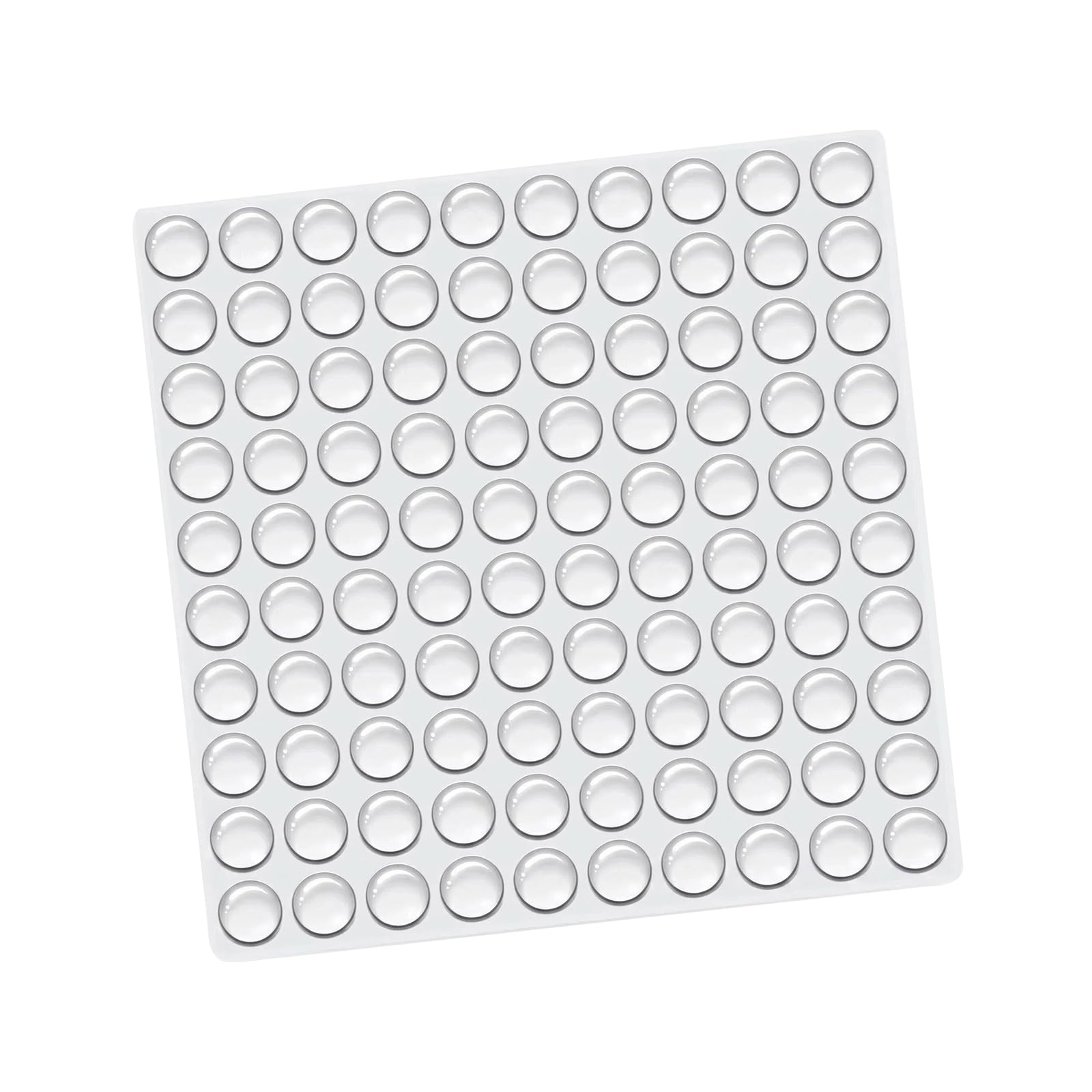 Zivvy Transparent 100Pcs Clear Rubber Feet,6 * 2Mm Silicone Bumpers Adhesive Buffer Pads, Self Adhesive Door Stop, Silicone Furniture Pads Rubber Pads For Furniture Glass Drawer Tables Door Small Appliances