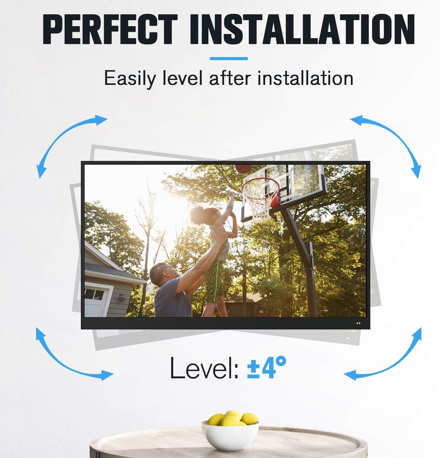 Get Discount 70% Price Mounting Dream UL Listed TV Mount for Most 26-55 Inch TVs, Full Motion TV Wall Mount with Perfect Center Design on Single Stud Articulating Mount Max VESA 400x400mm up to 77 LBS, MD2413-MX