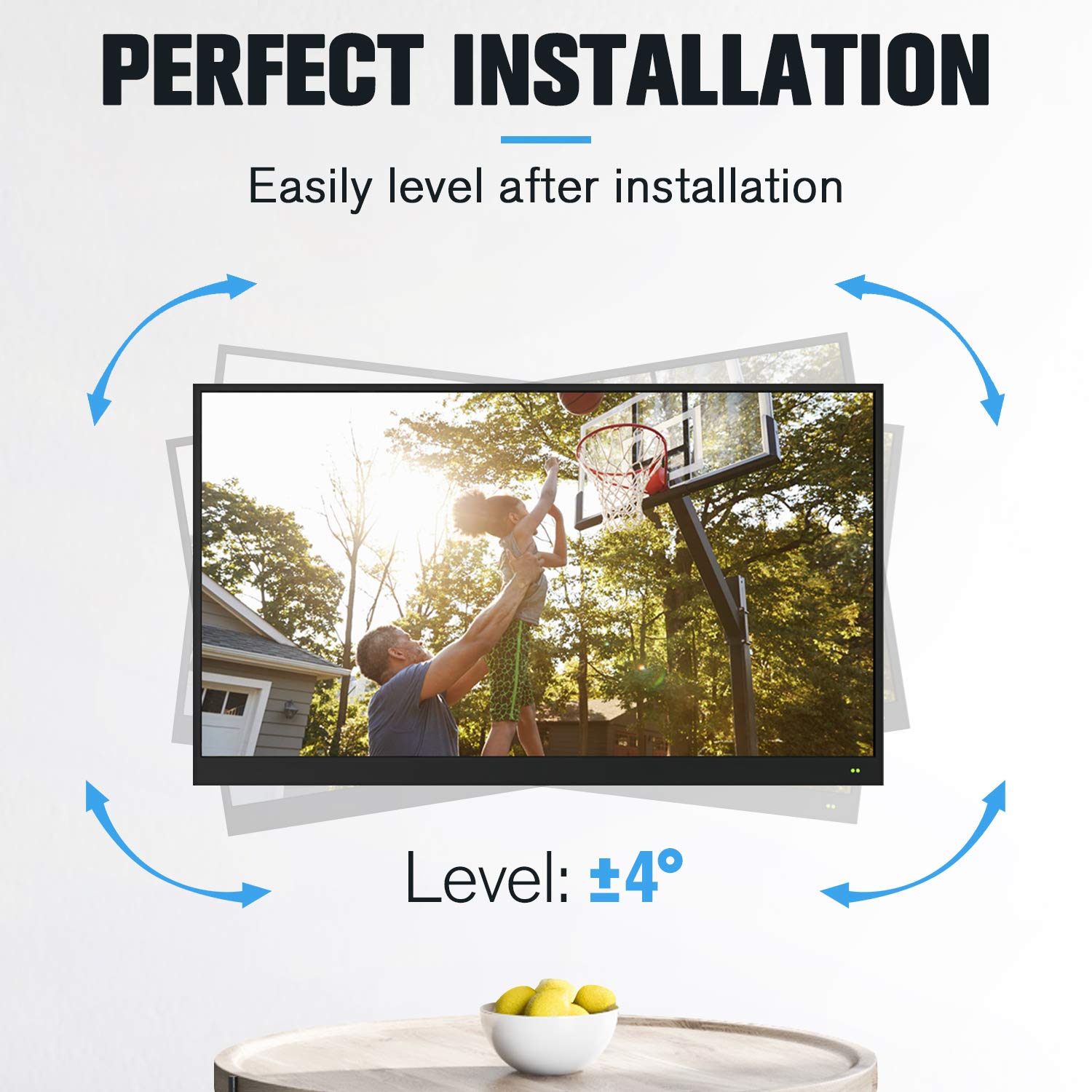 Mounting Dream UL Listed TV Mount for Most 2655 Inch TVs, Full Motion