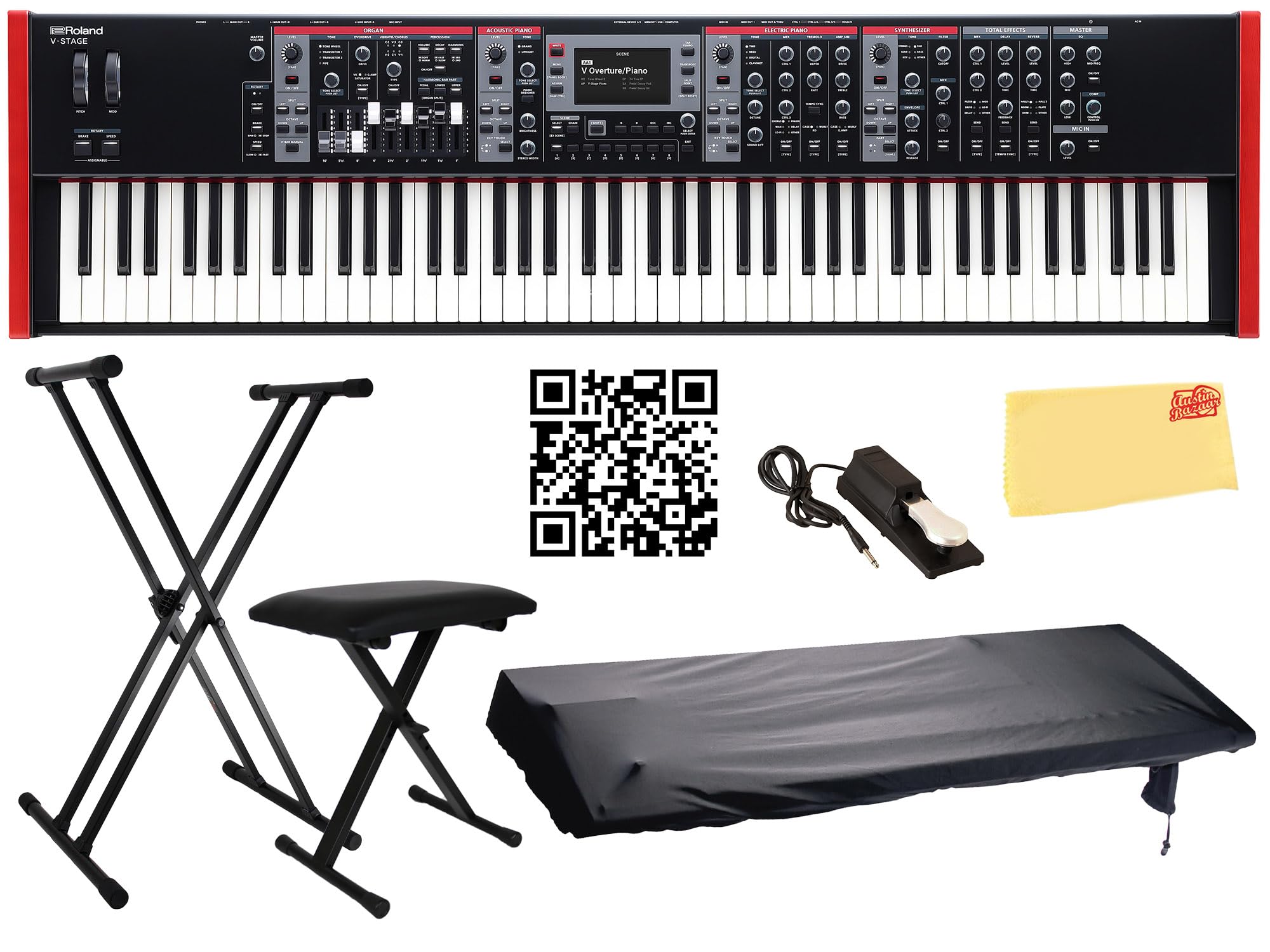 Amazon.com: Roland V-STAGE 88 Performance Keyboard Bundle with