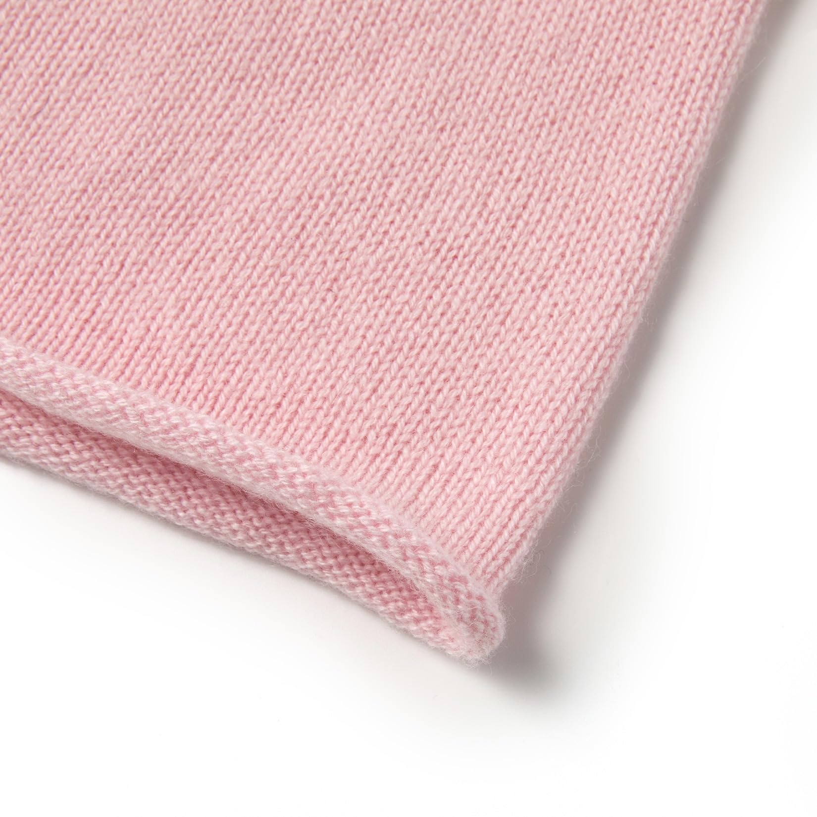 Laine de Cachemire Chapeau Beanie Slouchy Roll-Edge pour Les Femmes et Les Hommes, Bonnet Unisexe Chaud et Doux pour l'hiver