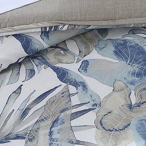 Miniatura 8 de Tommy Bahama - Juego de edredón California King, ropa de cama reversible de algodón con fundas y falda de cama a juego, decoración del hogar para