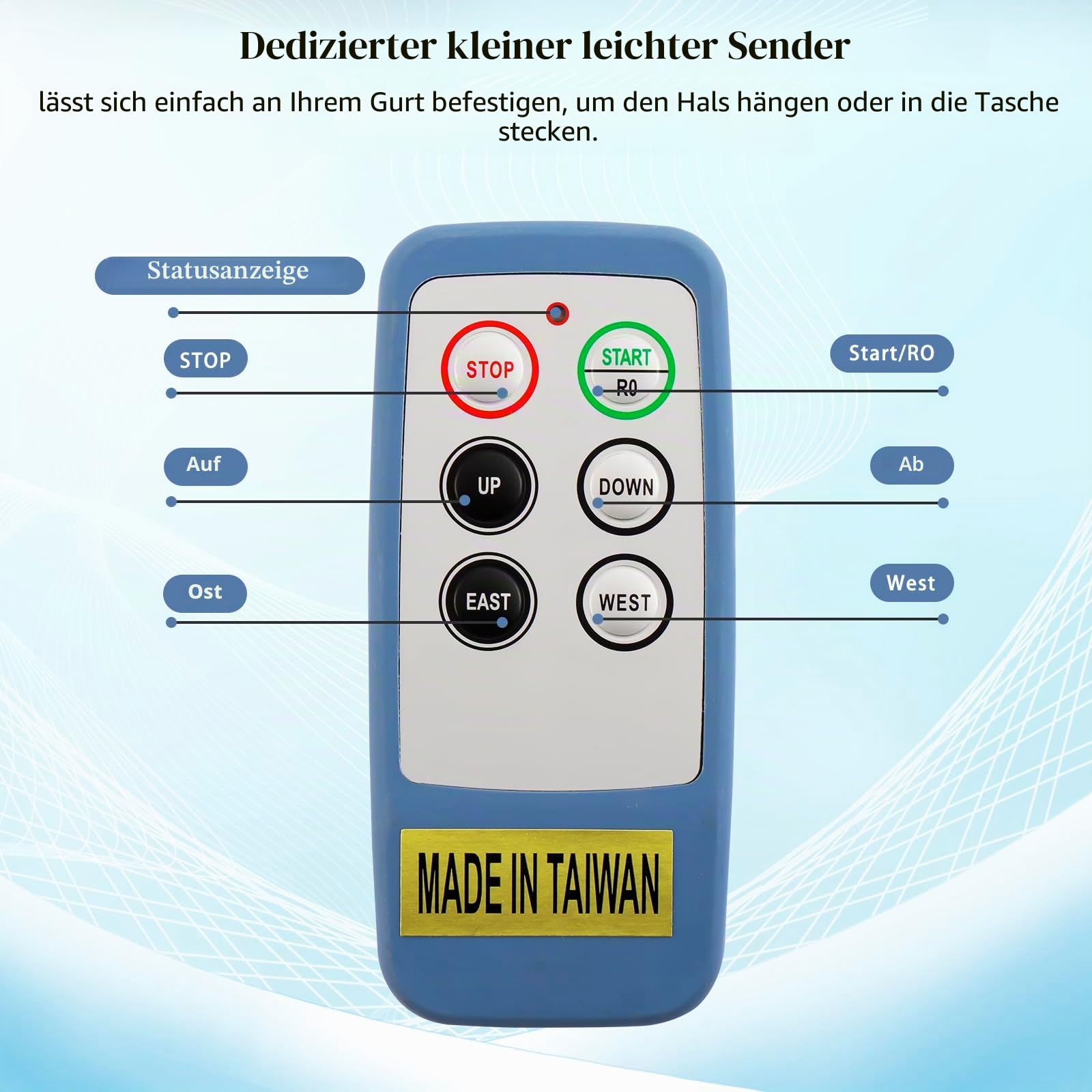 12V 24V 4 Kanäle Tasten Mini Drahtlose Kran Fernbedienung für Brückenkran Industrielle Elektrisch Hebezeug Winde Kippanhänger Funk Sender und Empfänger Saga L6