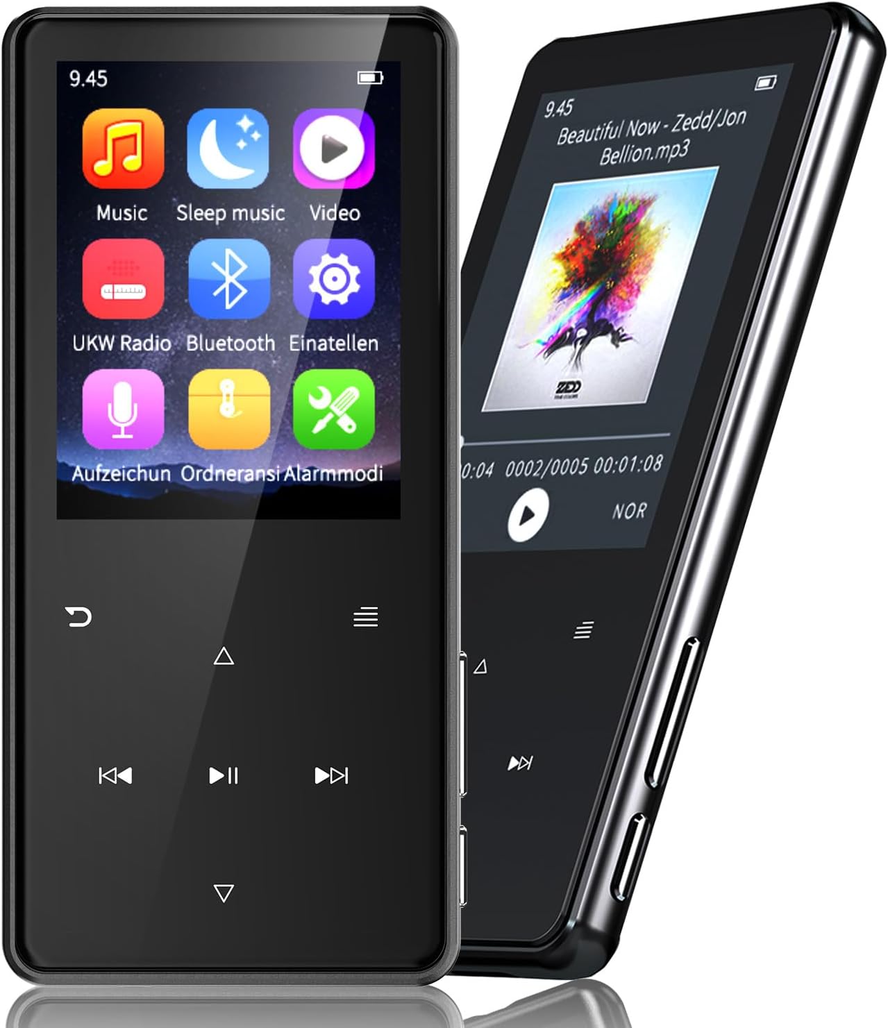 Nornward 64Go Lecteur Mp3 Bluetooth 5.3,Sport Mini-Design Avec Clip Avec Écran Couleur Tft 1,5