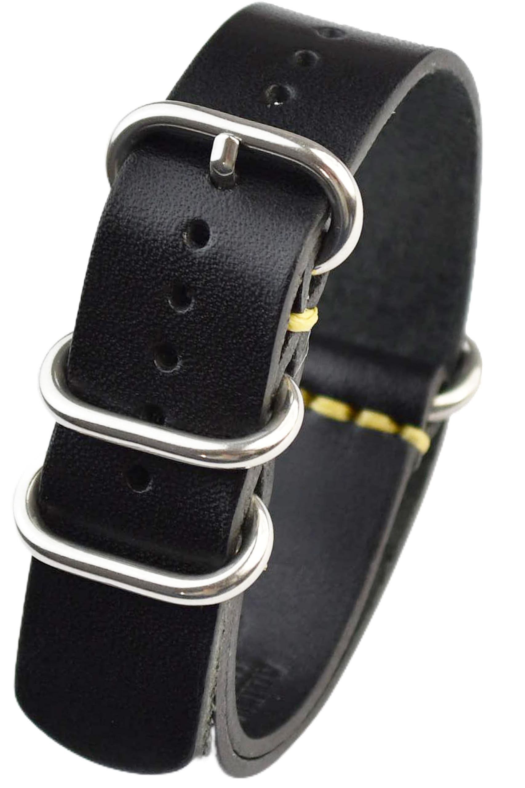 Codel NATO Watch Strap, Tochigi Leather, 19–20mm