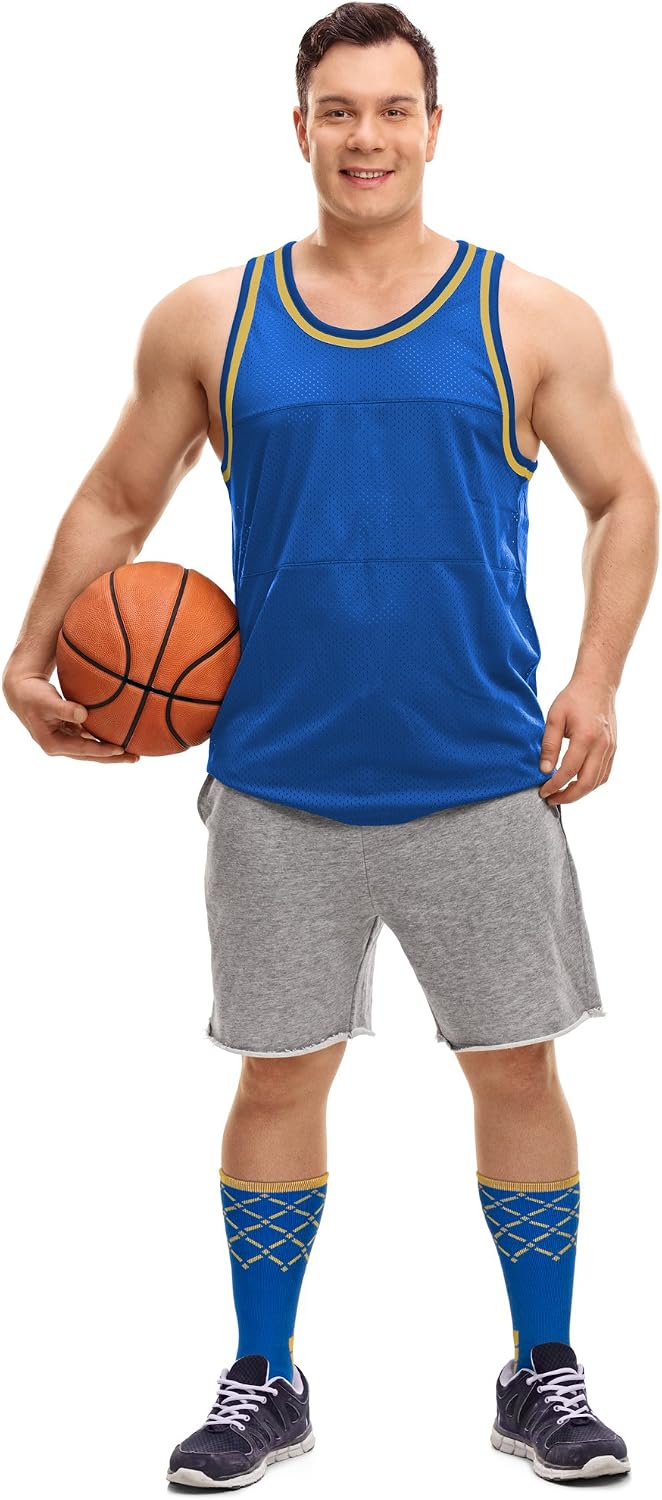 Basketball Net Socks, 6-Pack - Cooldry Cushion Compression Crew Team Sport Gear