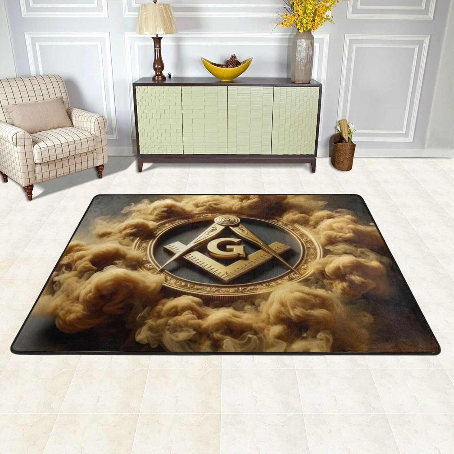 Amazon.com: Freemason Masonic Logo Rug 72