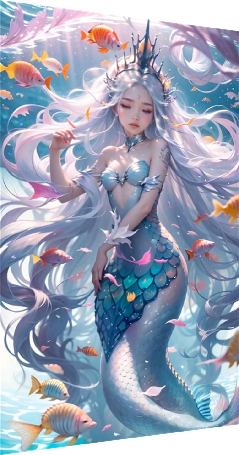 Happy Paint ダイヤモンドアート A2 姫 人魚 お洒落／1456 Amazon | ダイヤモンドアート マーメイド 全面貼り付けタイプ