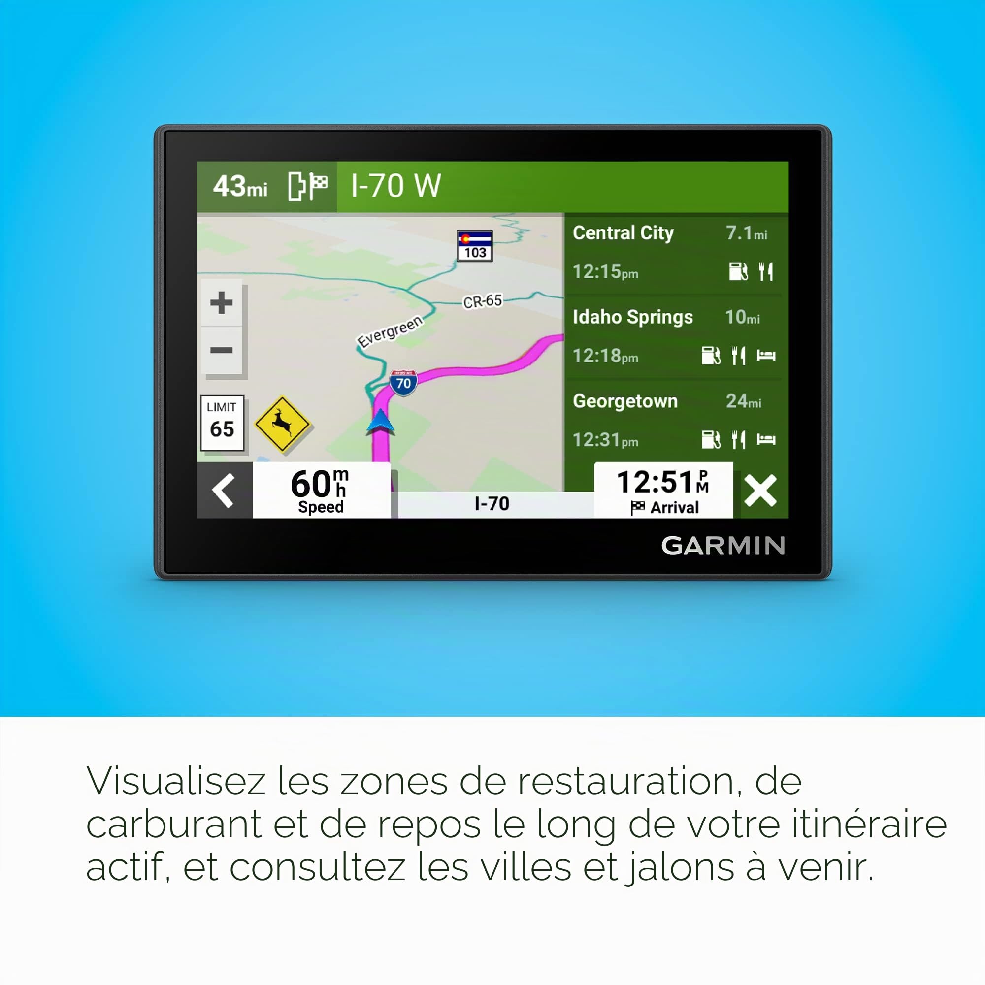 Garmin Drive 53 GPS Navigateur écran Tactile Haute résolution Cartes alertes conducteur