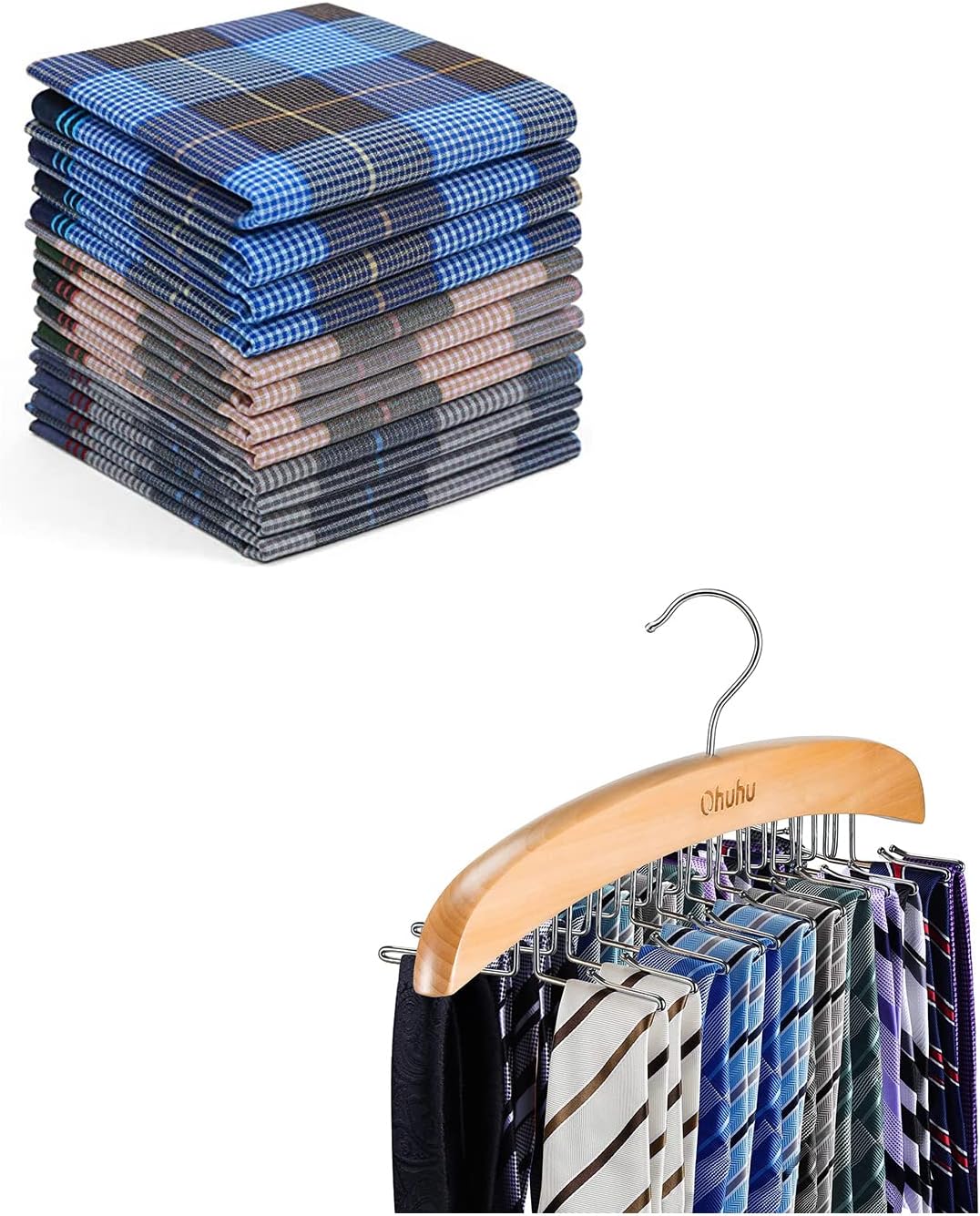 Amazon.com: Handkerchiefs Men Cotton, Ohuhu 12PCS Handkerchiefs for Men ...