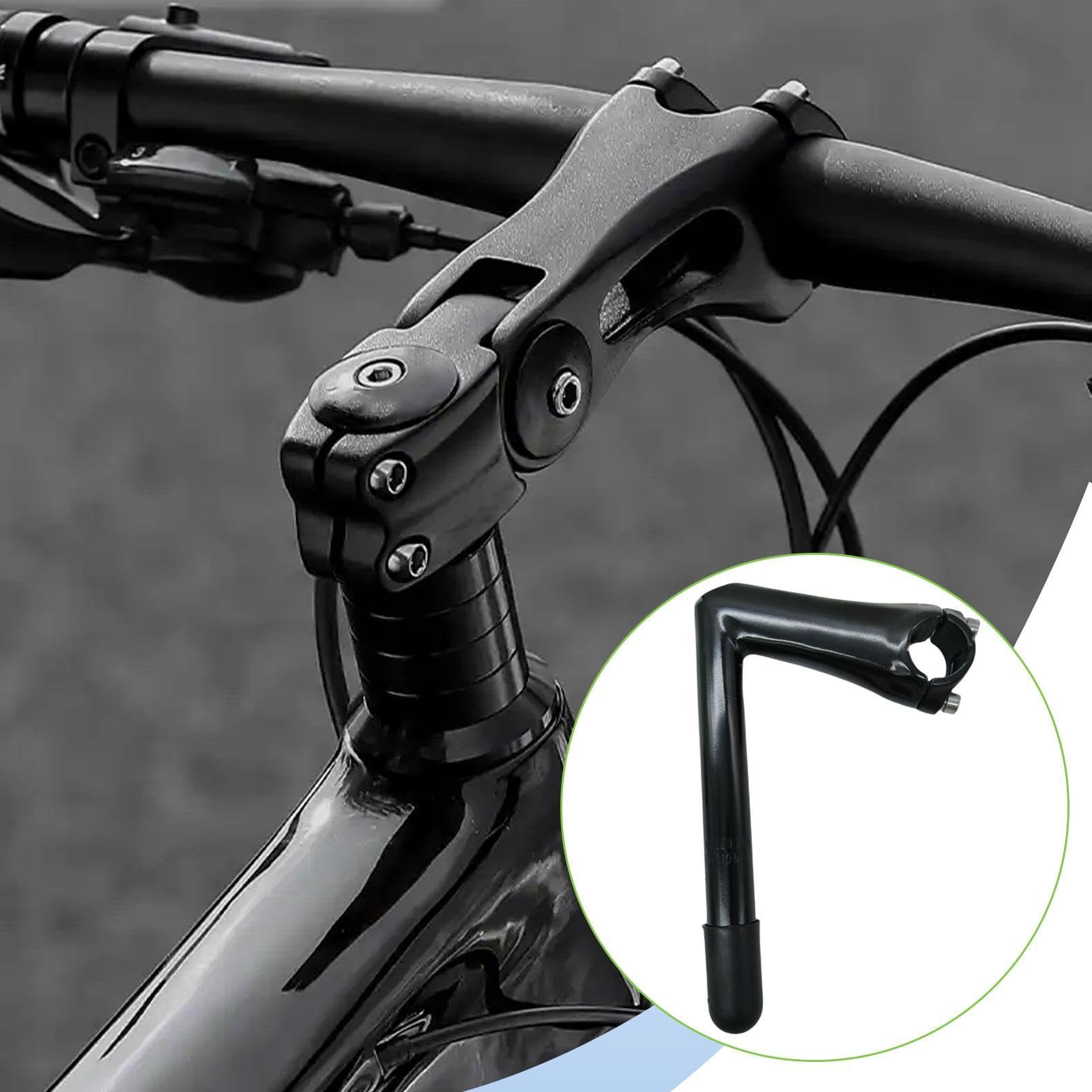 Attacco Manubrio a Pipa Stelo a Collo di Cigno Morsetto Manubrio E Ricambio Bici con Struttura Robusta in Lega di Alluminio Adatto per Riparazioni E