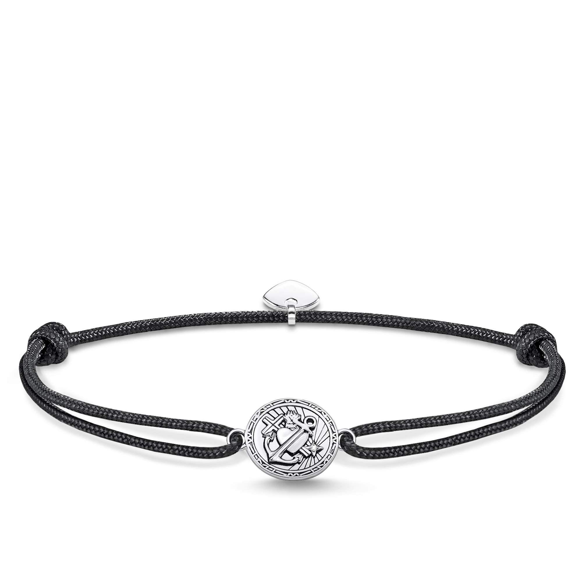 Thomas Sabo unisex-bracelet Little Secret faith love hope 925 Sterling silver blackened LS086-889-11-L22v
