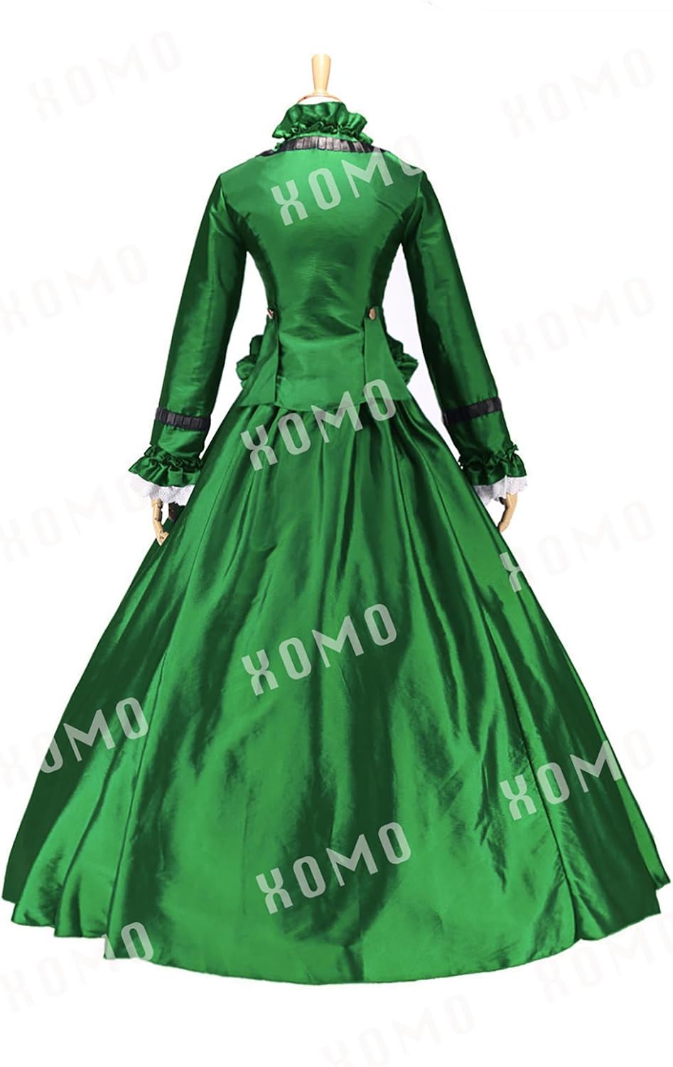 XOMO Fabulous Civil War Vintage Victorian Gown Period Reenactment Frilling Prom Dress