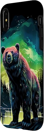 Miniatura 8 de Funda para iPhone 13 Pro Bear Northern Light Alaska Aurora