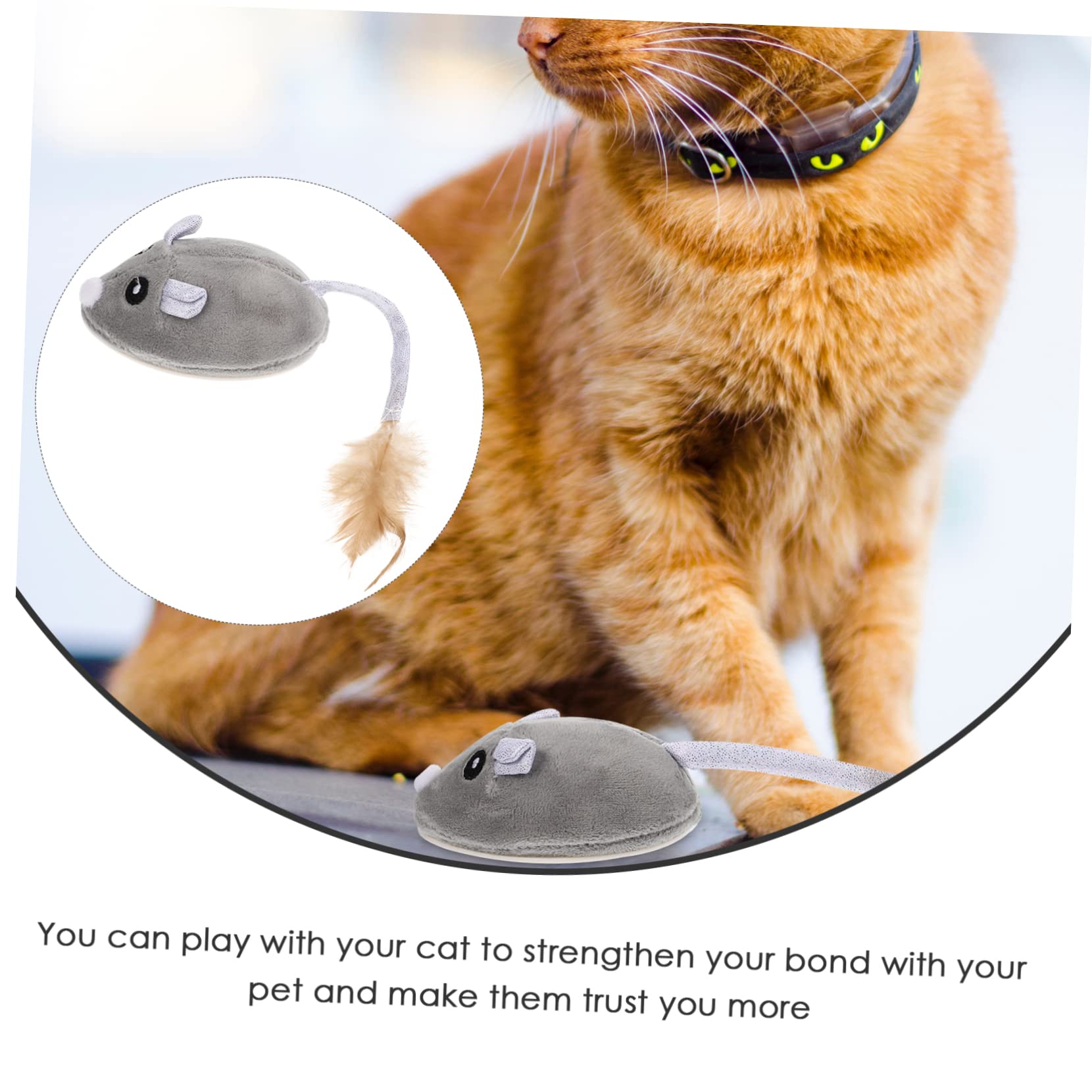 POPETPOP 3pièces Jouet pour Chat Animal avec Herbe à Chat Jouet Électronique Interactif pour Chatons Amusant Et Résistant Stimule Exercice Félin