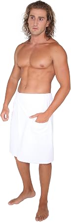 Arus Mens Robe GOTS Certified Organic Turkish Cotton Bathrobe Adjustable Closure Shower and Bath Wrap