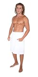 Arus Men's Robe GOTS Certified Organic Turkish Cotton Bathrobe Adjustable Closure Shower and Bath Wrap