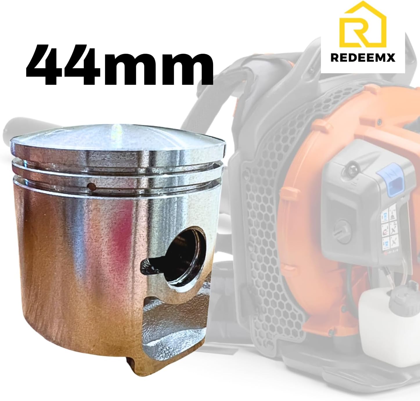 150BT Piston and Ring Assembly 44MM Kit Compatible with Husqvarna 150BT 150BF 350BT 350BF Blower Part 502849601