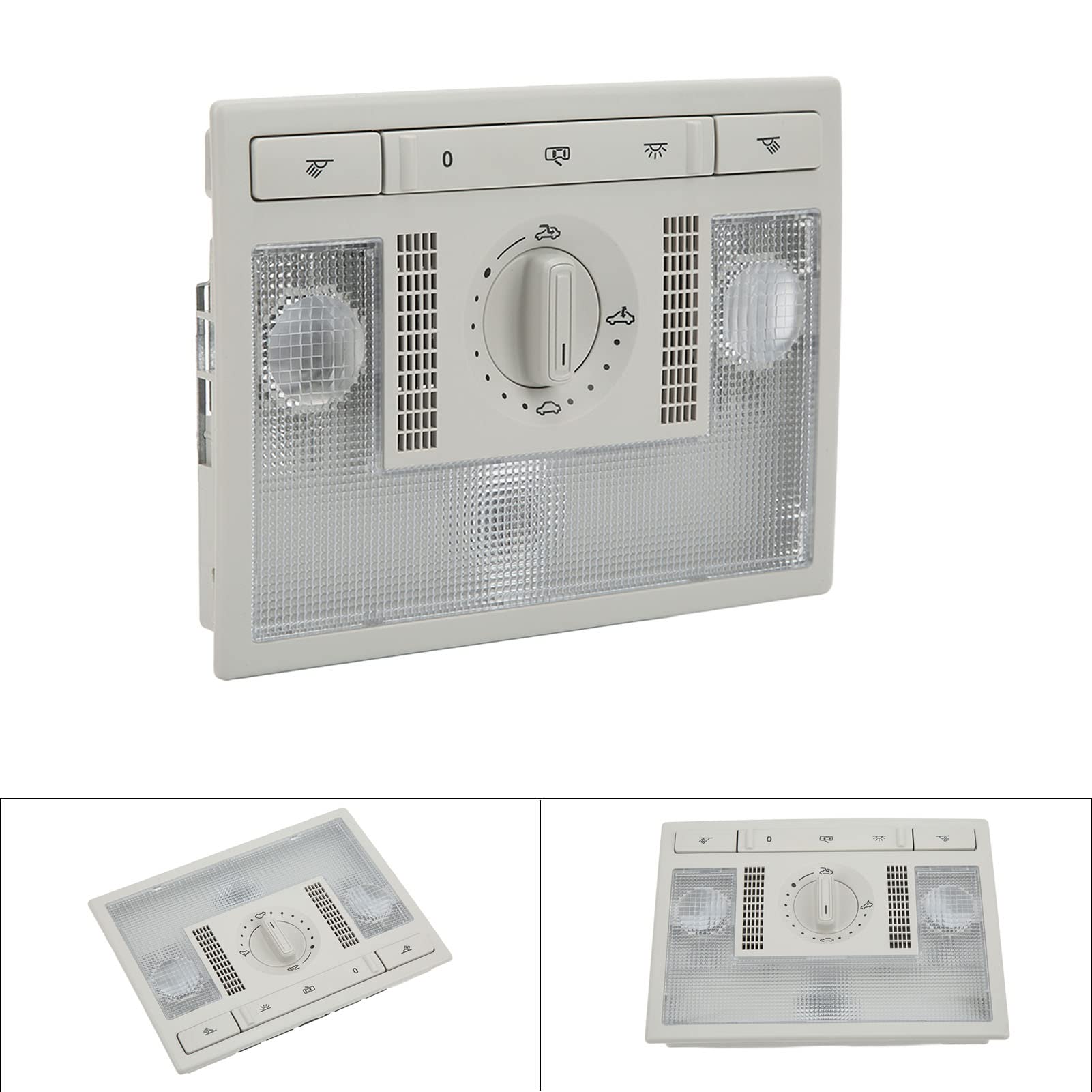 Luz de Lectura de Cúpula Gris 6q0959613a Reemplazo de Accesorios para Automóvil para el Asiento Altea Toledo Lámpara de Techo Interior Gris