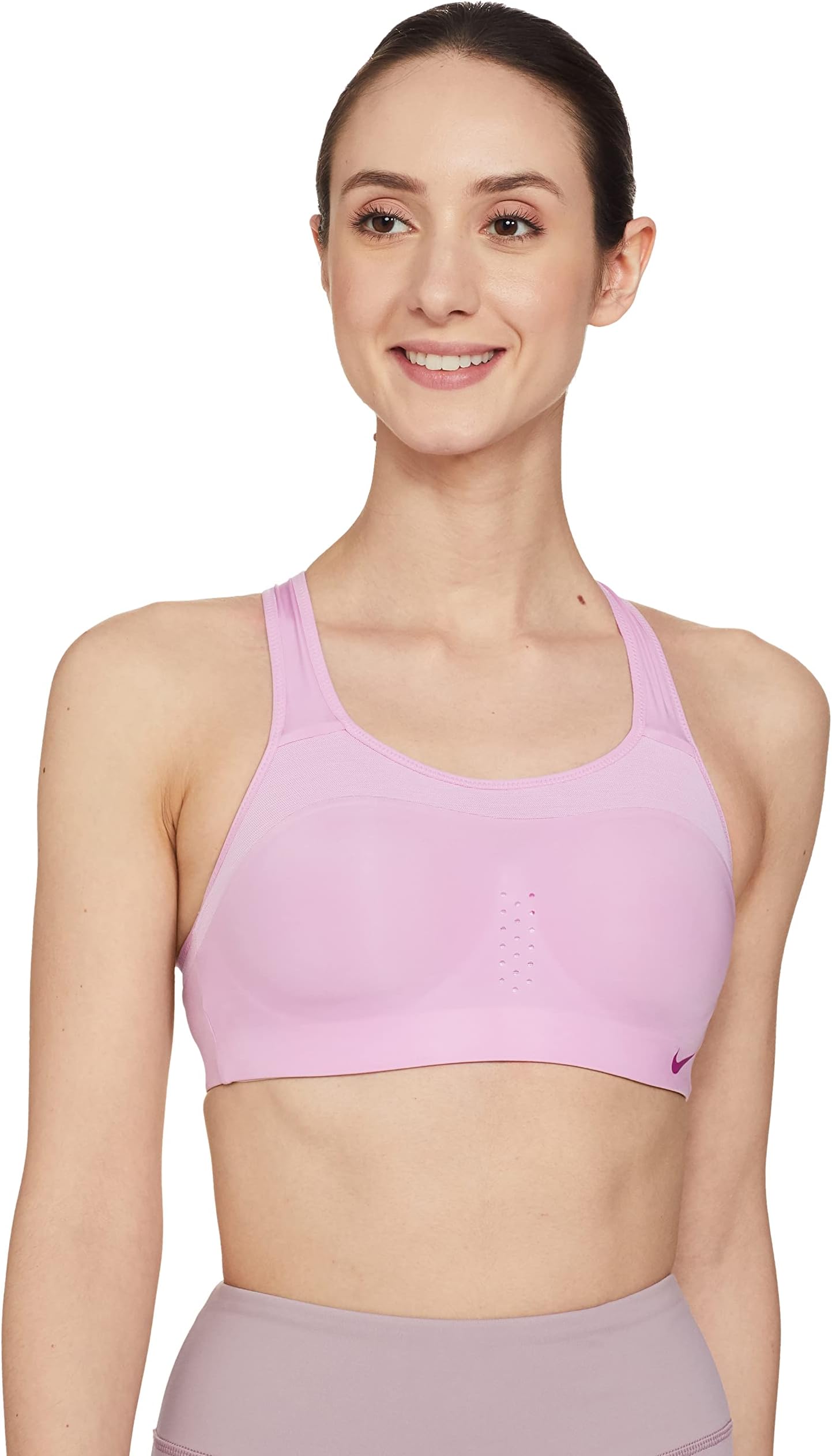 Nike Women's Polyester As W Nk Df Alpha Bra Sports Bra