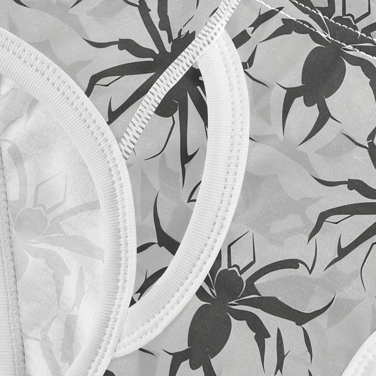 visesunny White Gray Spider Silhouette Potty Training Underwear Boys Toddler Cotton Soft Brief Size 2T-8Y for Kids 2-8Y