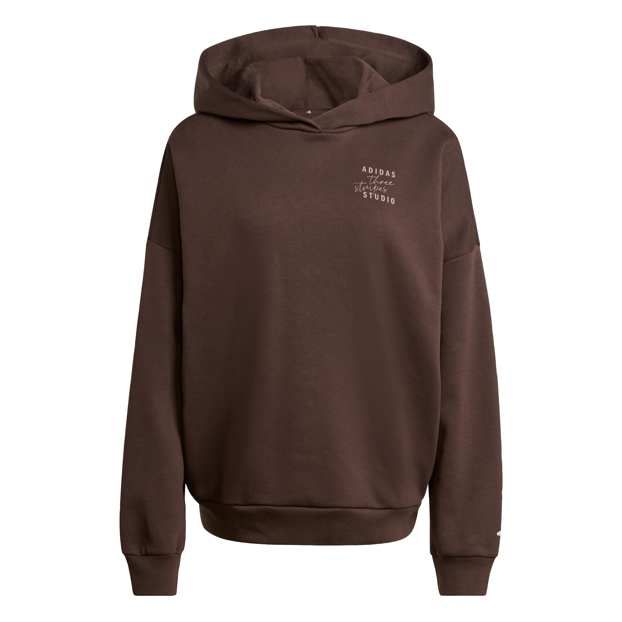 Adidas Girls Marron Sweatshirt Woman Studio Hd Auco 3-Stripes