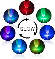 Vista 3 de DiCUNO 100 piezas de diodo LED de parpadeo lento multicolor RGB de 0.197 in, diodos emisores de luz cambiantes intermitentes multicolor, 2 pines