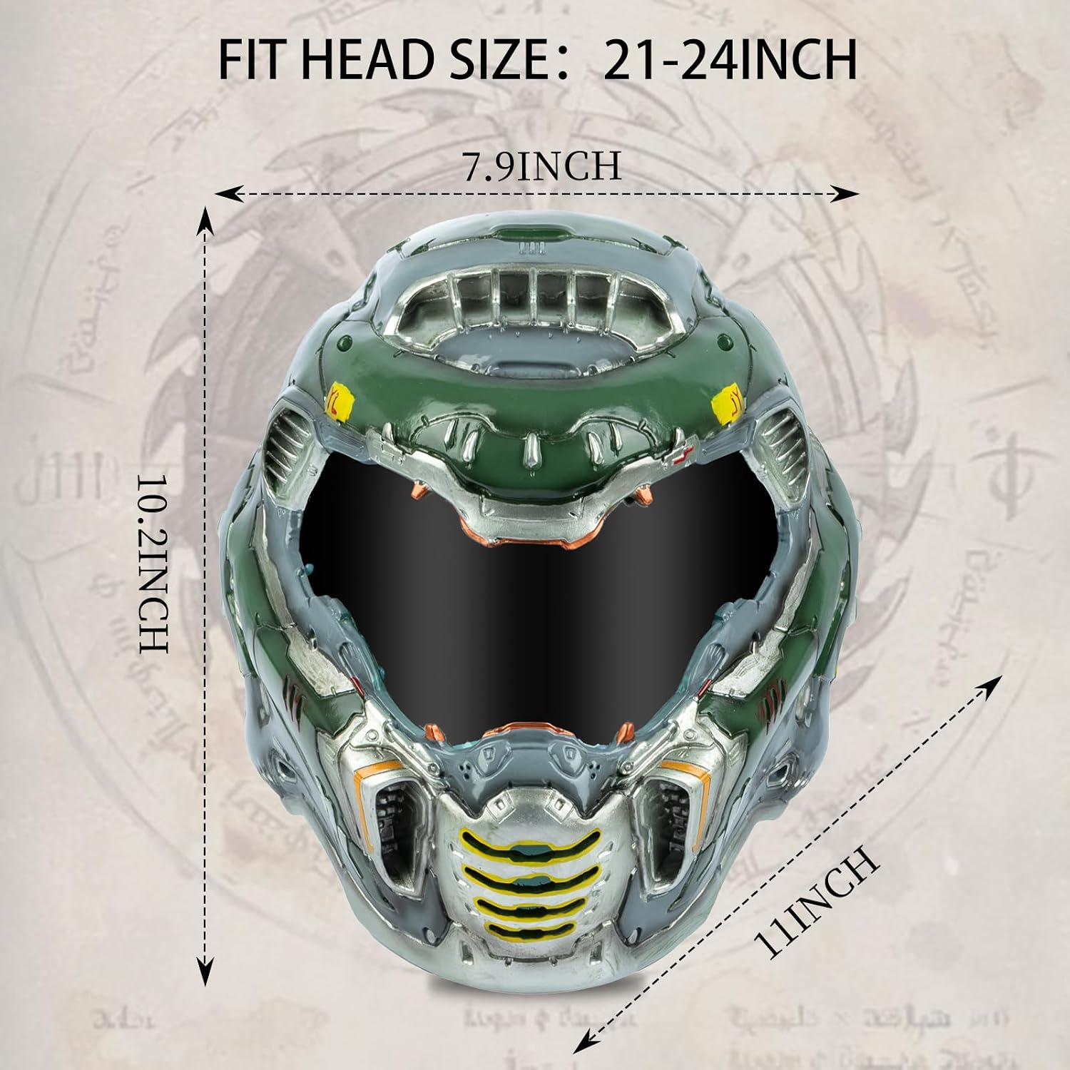 2025 New Slayer Helmet Resin Full Head Mask for Men Halloween Cosplay Costume Prop