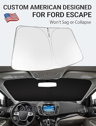 Vista 231 de Proadsy Parasol para parabrisas para BMW X1 F48 2016-2022 de 4 capas plegable, protector de parasol frontal que bloquea los rayos UV y mantiene