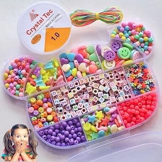 Kit de Miçangas Para Pulseiras Maleta Ursinho Maleta Infantil Cores Variadas Dia das Crianças