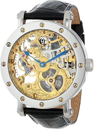 Charles-Hubert, Paris Mens 3876 Premium Collection Stainless Steel Mechanical Watch