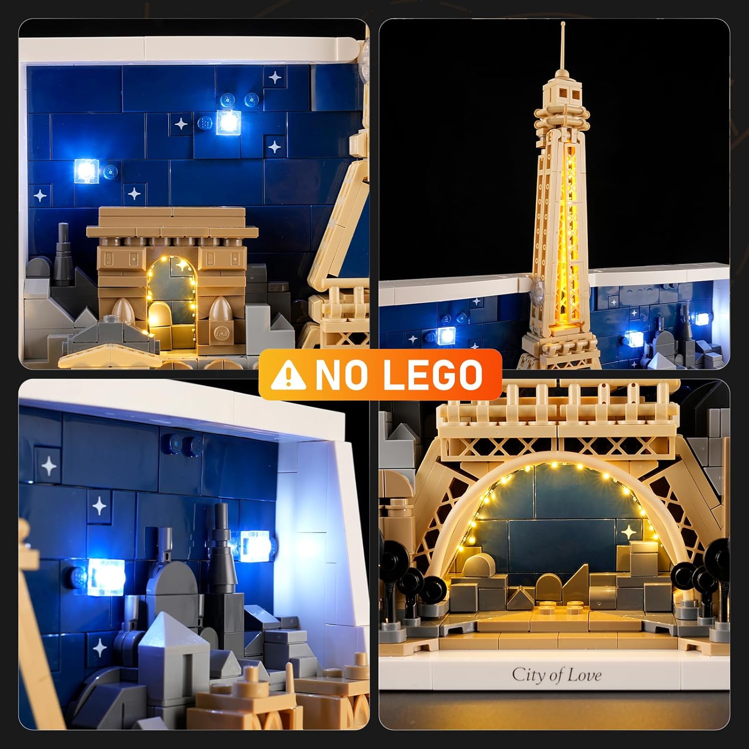 LIGHTAILING Led Light for Lego-21064 Paris – City of Love - Easy Install, Hidden Wiring, Home Decor & Gift-Ready (Model Not Included)