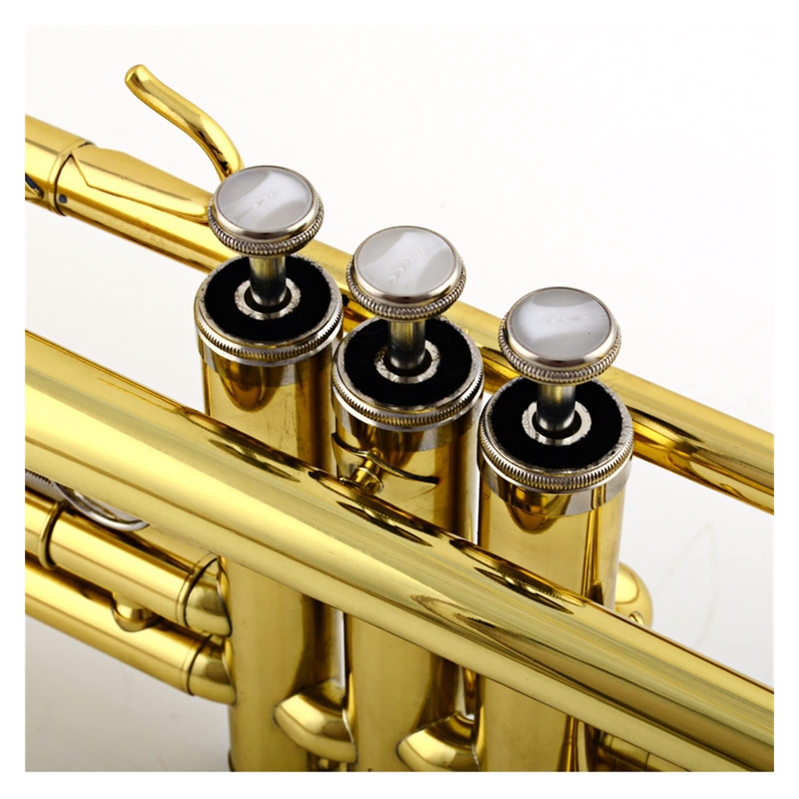 Złoto Srebro Standardowy Trąbka Instrument Muzyczny 7c Ustnik Dla Początkujących Trąbka B-down Do Testu Jakości/profesjonalny początkujących trąbka (Color : 02)
