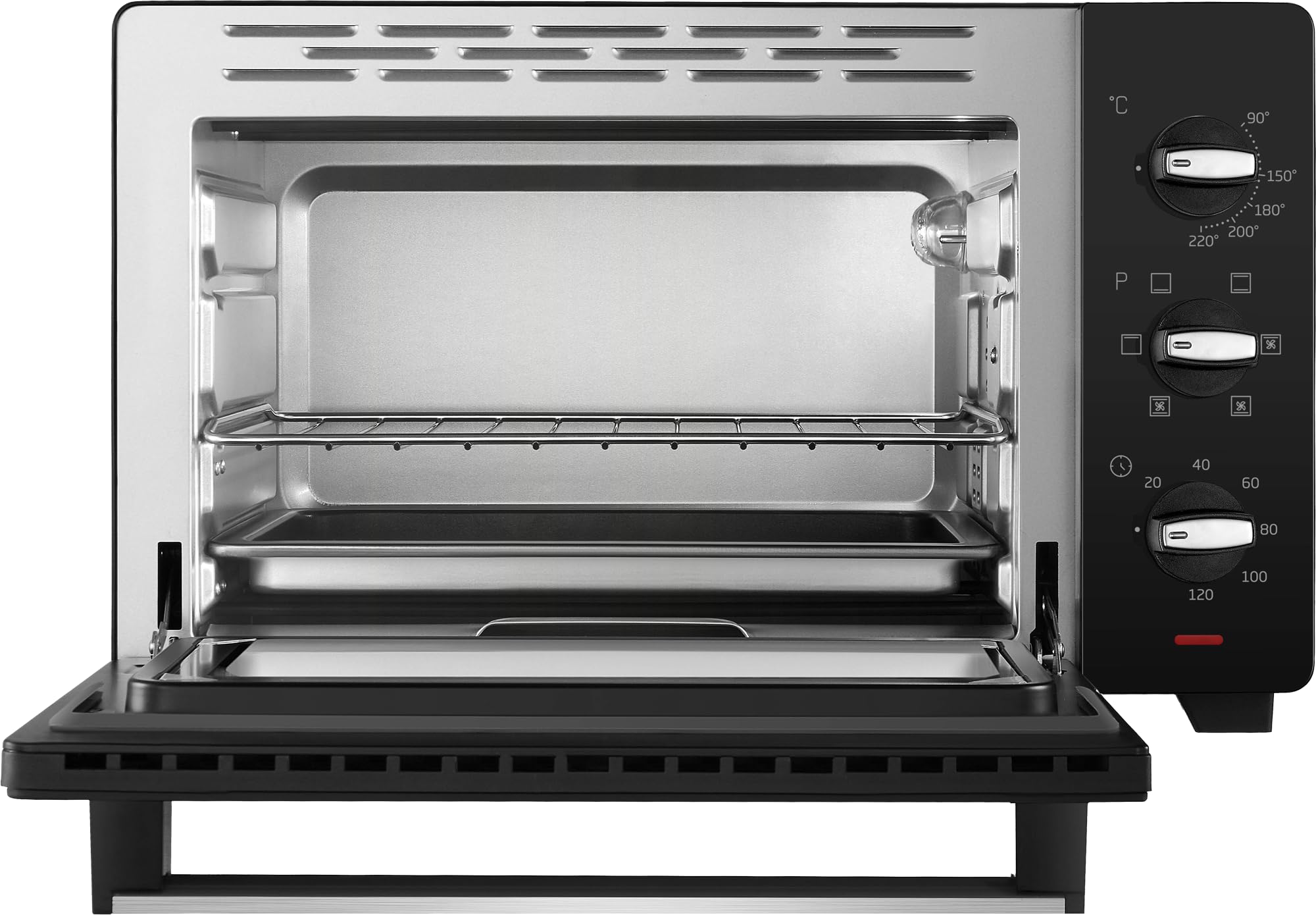 Beko BMOF30B kuchenka elektryczna, pieczenie wentylatorowe, 30 litrów, 1600 W, 4 funkcje, minutnik 120 min, temperatura do 220° - czarny, 58 x 44,5 x 39,5 cm, 10,5 kg