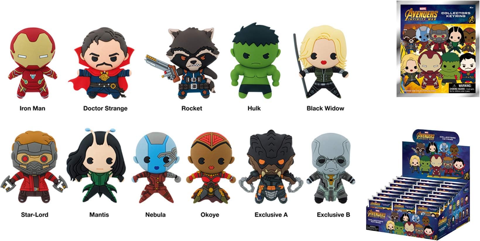 Avengers Infinity War Collectors Keyring Blind Bag, Series 1