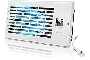 Smart Quiet Register Booster Fan with Thermostat Control