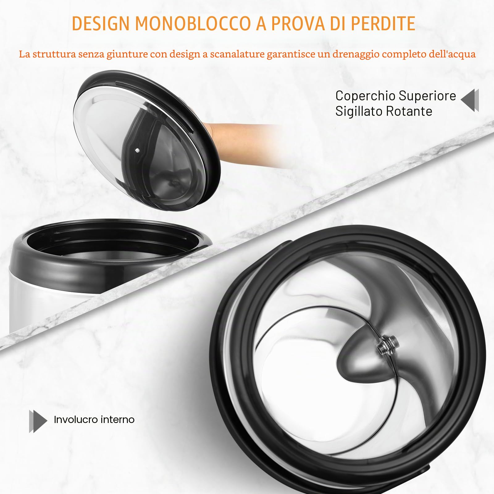VEVOR Distributore di Bevande Commerciali, Distributore Succhi 2 x 18 L 370 W, Macchina Bevande in Acciaio Inox 304 Uso Alimentare, Temperatura Raffreddamento 7-12 °C, per Bevande Fredde, Ristoranti