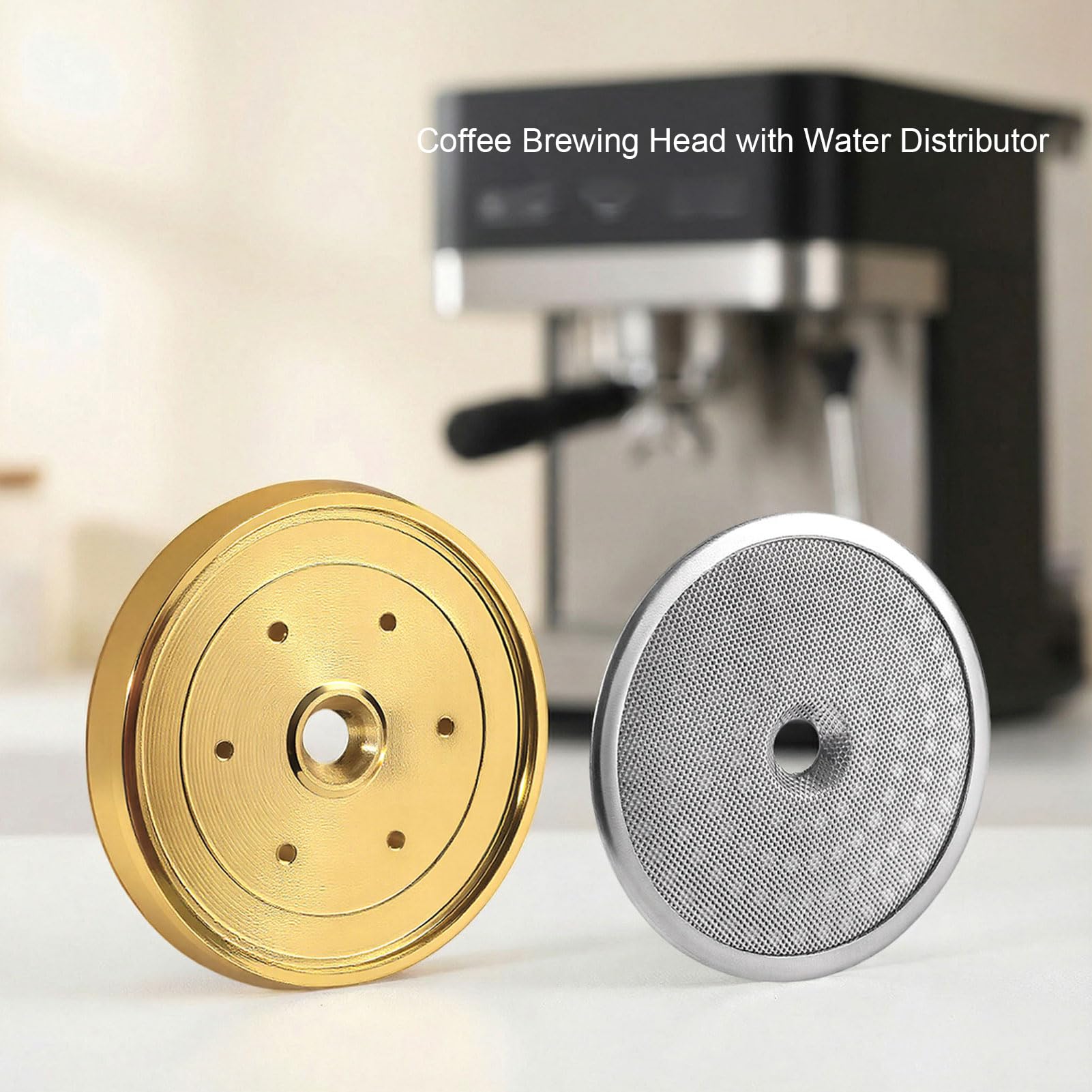Set di piastre di distribuzione dell'acqua per testa di erogazione in acciaio inossidabile guarnizione di tenuta adatta per accessori per macchine da caffè